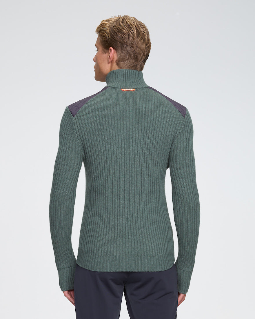 men's daehlie half zip comfy 2.0 midlayer dark forest