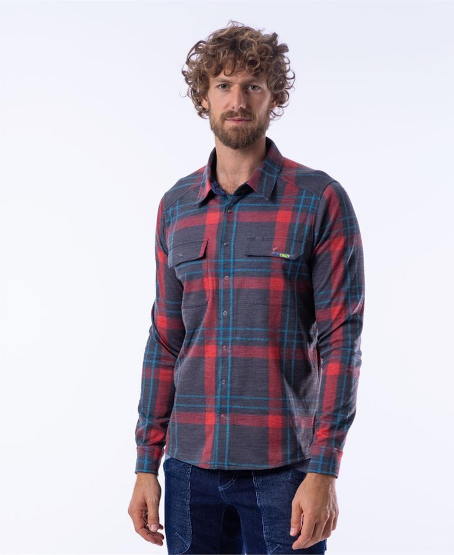 lumberjack dress shirt Mens Flannel Shirt Lumberjack Plaid Check Cotton Patch Pockets Shacket Designer by Janeo British Apparel. The Classic Black & White