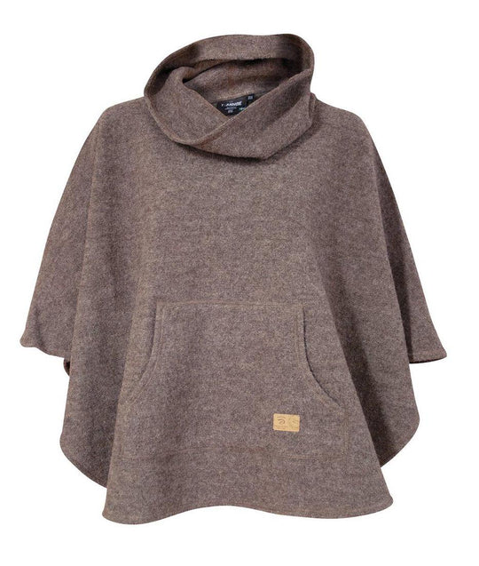 ivanhoe of sweden humla poncho nutmeg