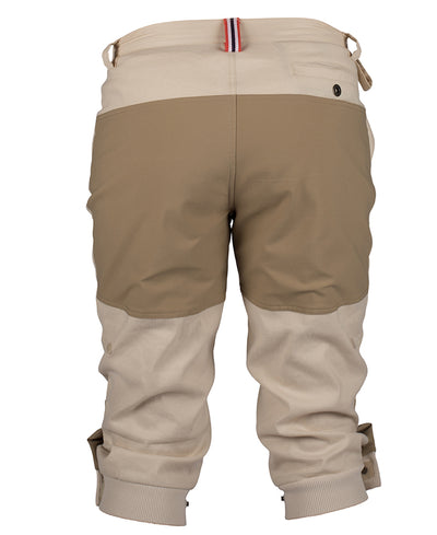 Vagabond Knickerbockers for men in Desert Sand by Amundsen Sports for Aktiv Rear view for warm weather hiking