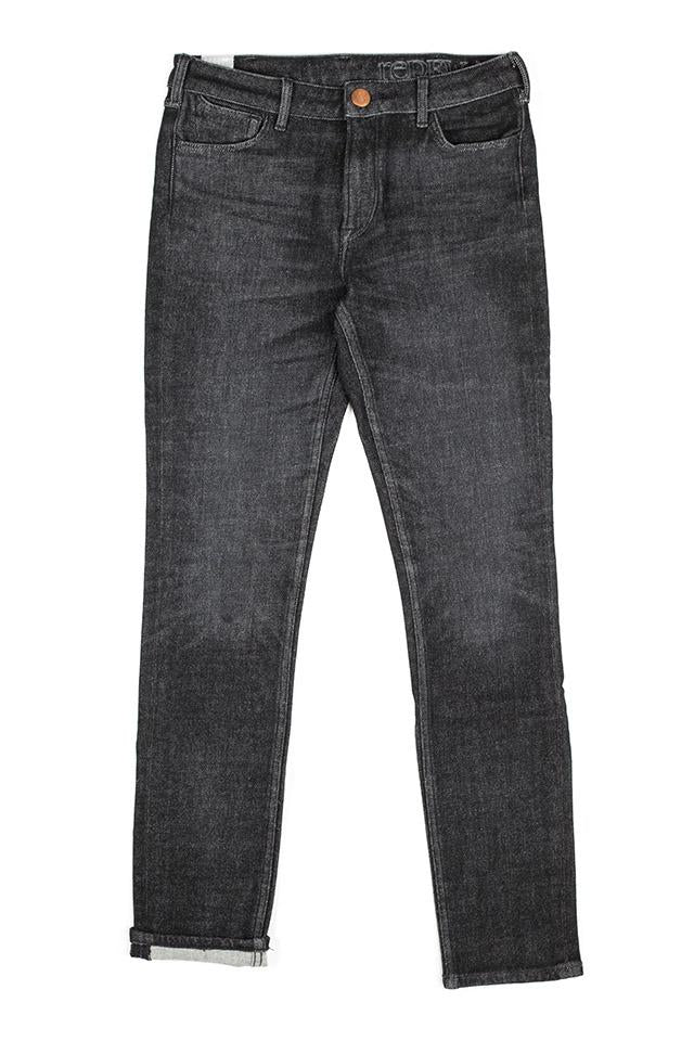 Black Implode Surface Jeans for women by Redew