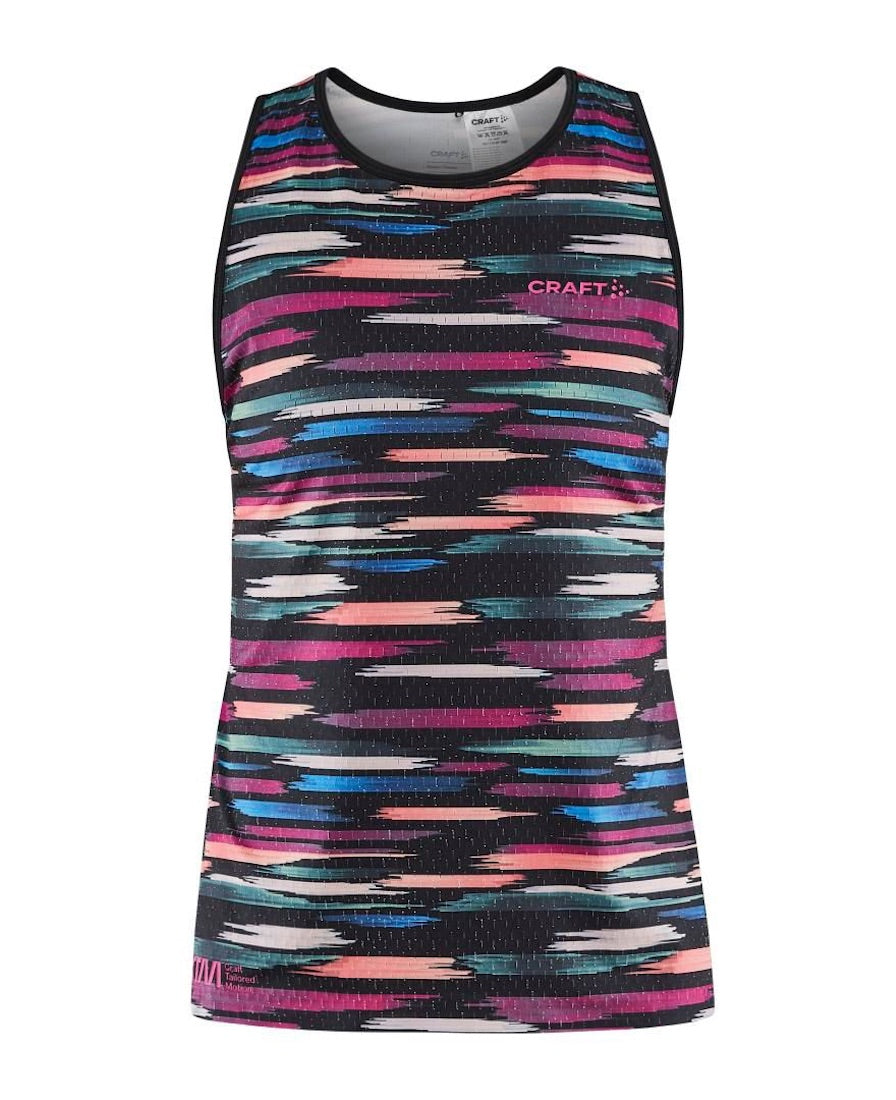 CTM Distance Warp Mesh Singlet Women