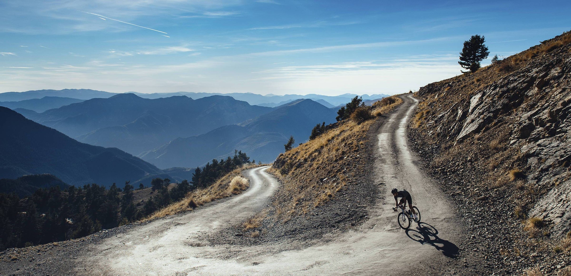 mountain biker wearing craft sportswear