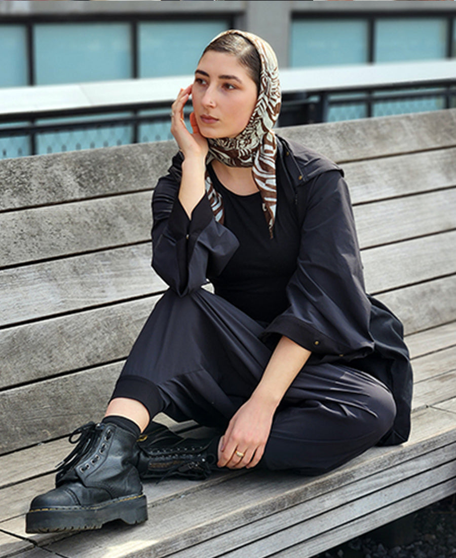 woman wearing elke nyc clothing