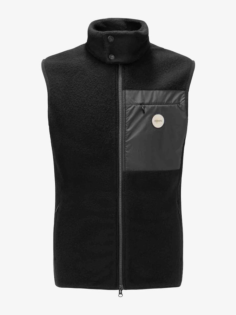 Fonna Wool Fleece Vest Women Black