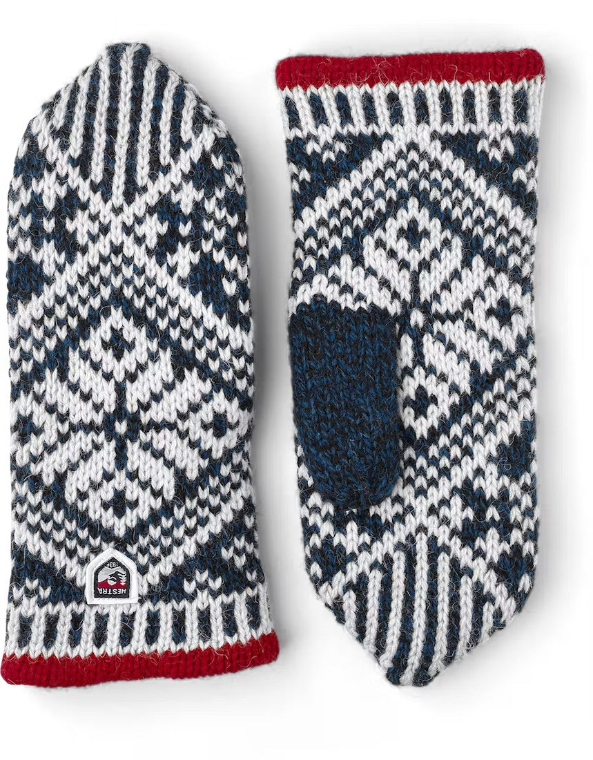 handschuhe nordic Hestra Nordic Wool Mitt Black/Off White / 9