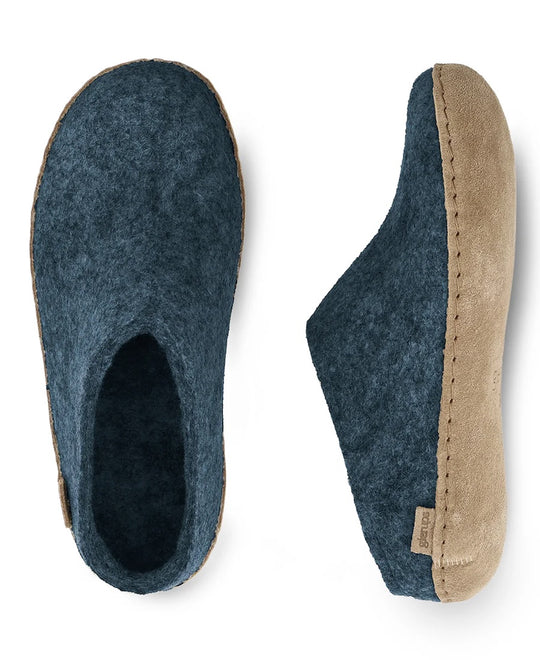 glerups Slip On Leather Bottom