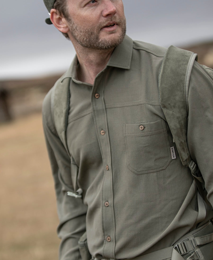 LeisureWool Woven Woolshirt Men