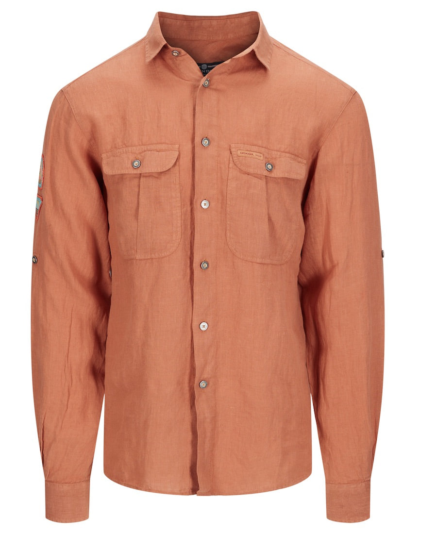 Safari Linen Shirt Men