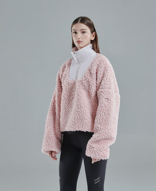 Varmahlid Shearling Zip Neck Women