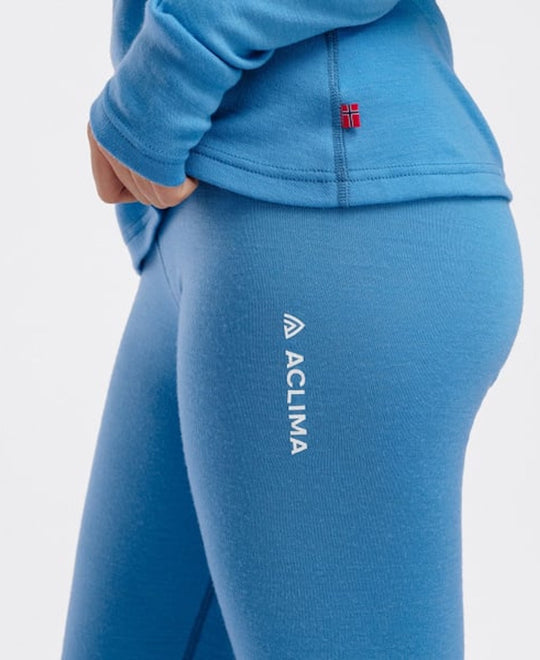 women's aclima warmwool longs base layer in niagra