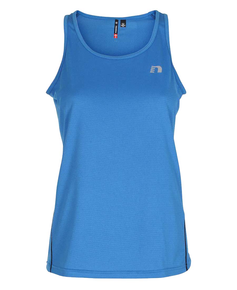 women's base coolskin singlet blue by newline for aktiv activewear front view