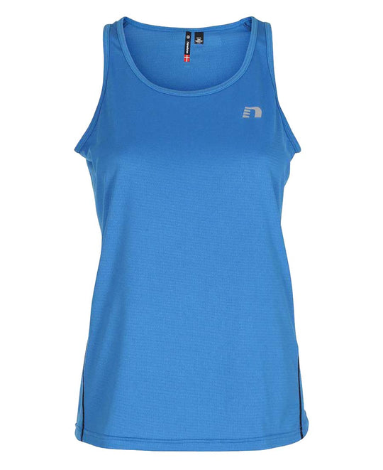 women's base coolskin singlet blue by newline for aktiv activewear front view