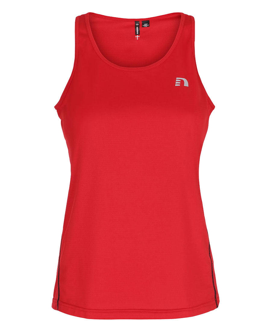 women's base coolskin singlet red by newline for aktiv activewear front view