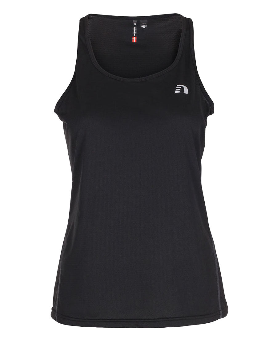 women's base coolskin singlet black by newline for aktiv activewear front view