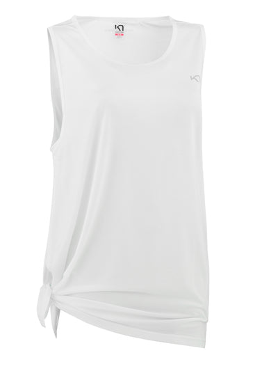 White tank top with a side tie by Kari Traa