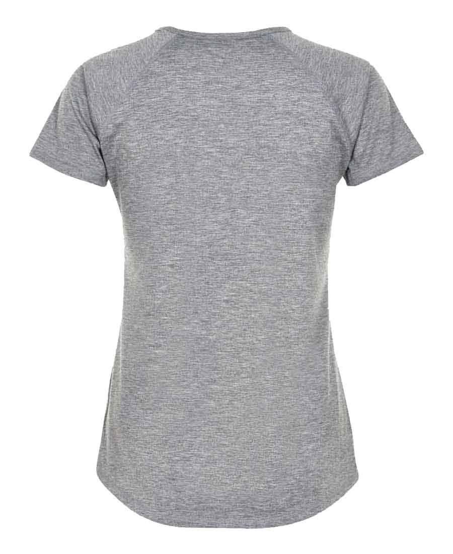 black heather logo tee by newline for aktiv scandinavian athletic wear back view