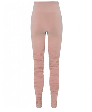Back view of Rose Dust Pink Ballet Leggings by Moonchild Yoga Wear available at Aktiv
