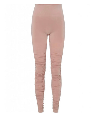 Front view of Rose Dust Pink Ballet Leggings by Moonchild Yoga Wear available at Aktiv