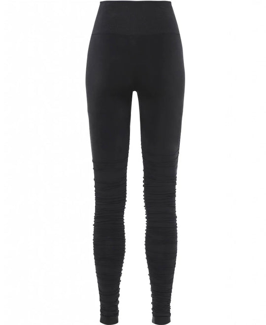 back view Black Iris Ballet Leggings by Moonchild Yoga Wear available at Aktiv