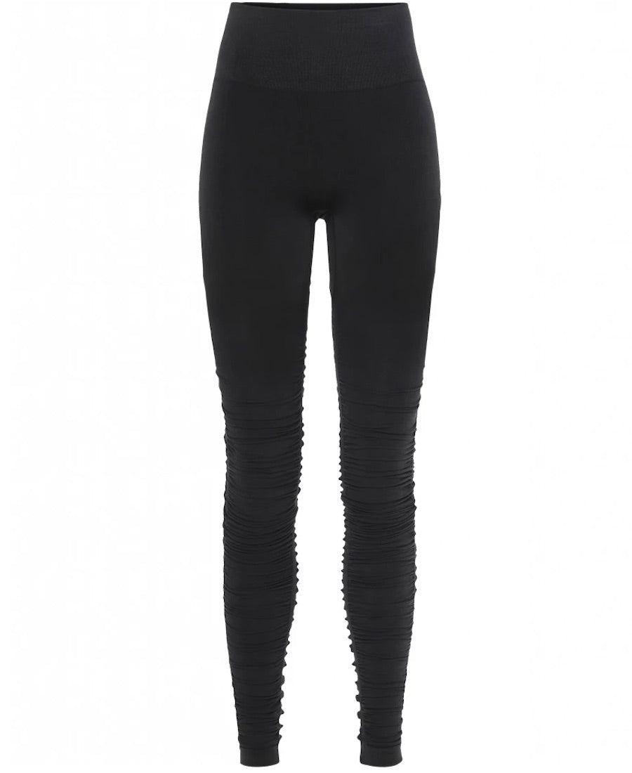 front view Black Iris Ballet Leggings by Moonchild Yoga Wear available at Aktiv