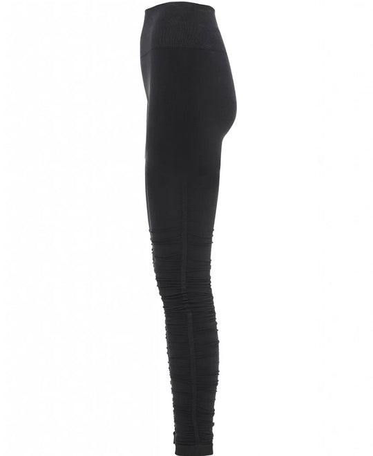 Side view Black Iris Ballet Leggings by Moonchild Yoga Wear available at Aktiv