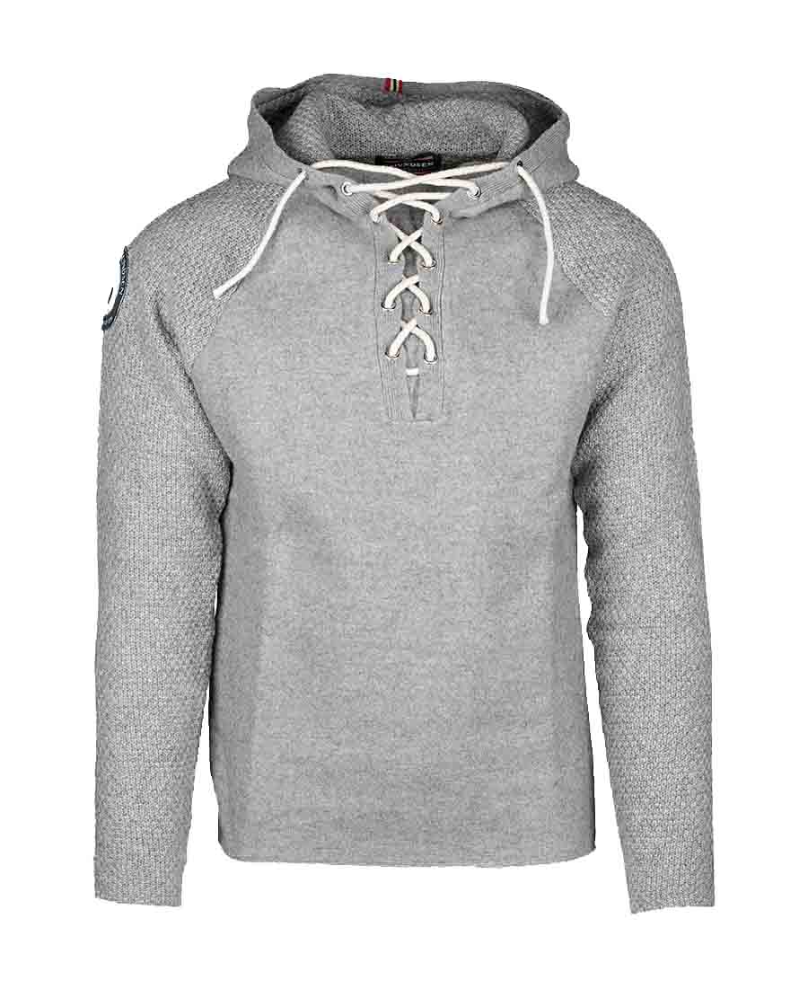 amundsen boiled hoodie laced womens in light grey