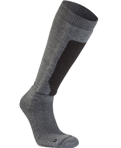 Alpine Mid Weight Advance Ski Socks by Seger in Dark Grey available at Aktiv