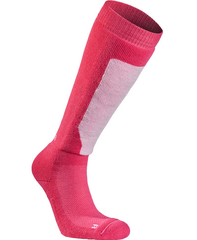Alpine Mid Weight Advance Ski Socks by Seger in Metro Pink available at Aktiv
