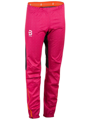 pink cross country ski pants for women by Bjorn Daehlie