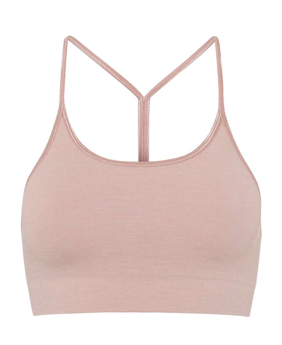 Rose Dust Seamless Zen Bra Top front view