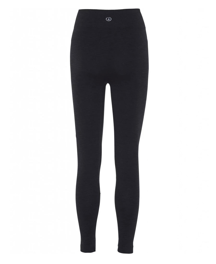 7/8th Seamless Legging in Black for yoga and all Athletics back view