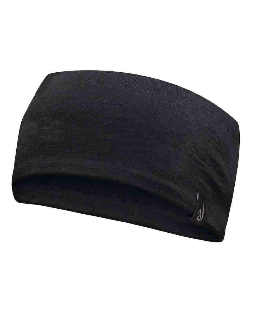 Black headband by Ivanhoe of Sweden for Aktiv.