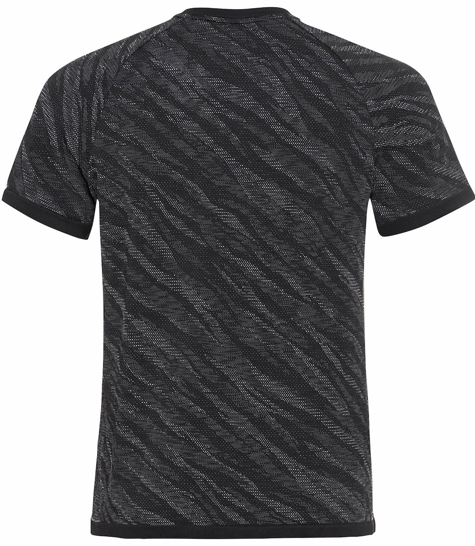 Back view of Blackcob Light short sleeve shirt in gray color way.