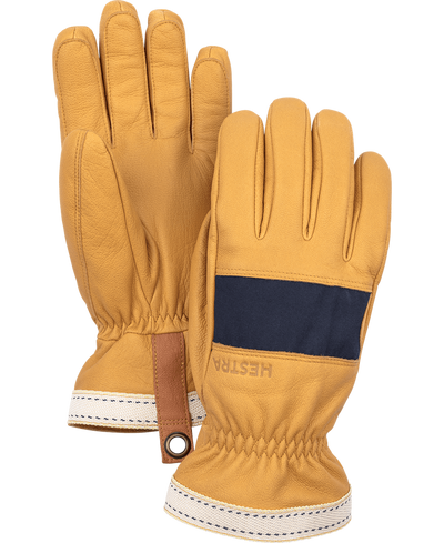 hestra njord gloves in cork and navy available at aktiv