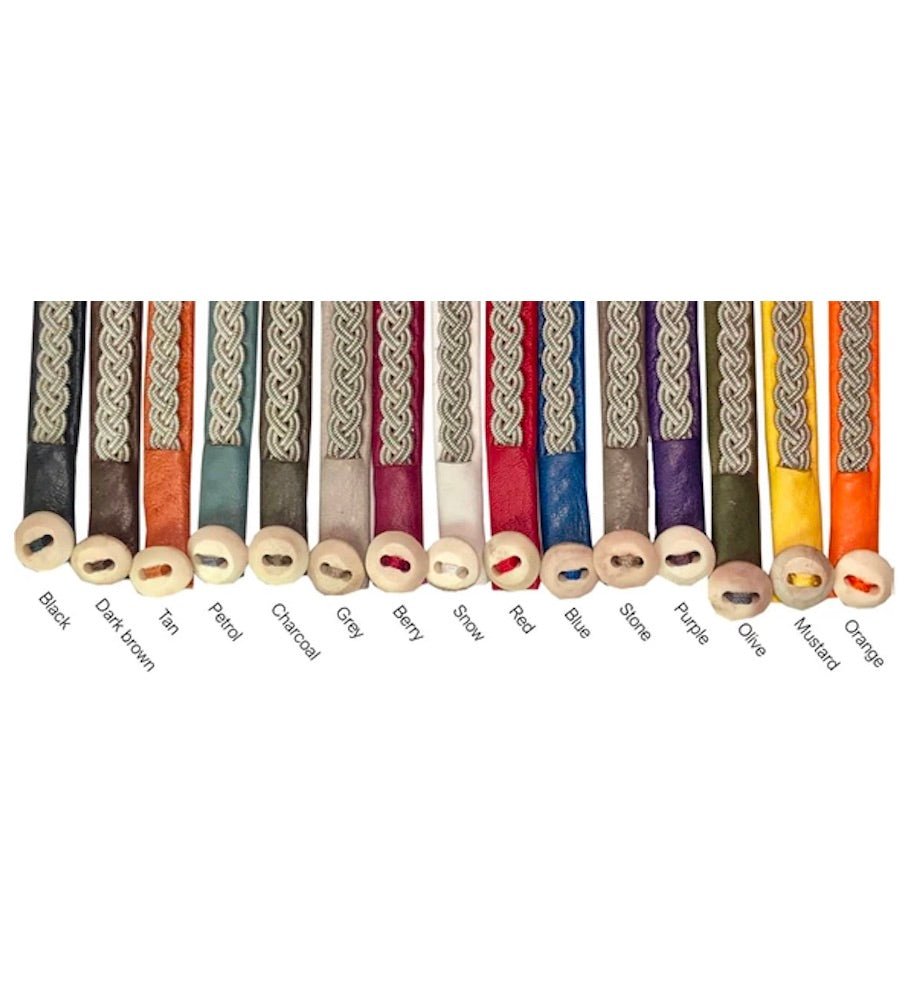 Alice / Henrik Sami bracelets by julevu handmade shown in multiple colors 